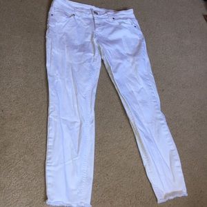 RSQ Baja Ankle Jeans, White, Juniors